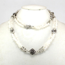 Collier fin pierre de lune arc-en-ciel naturelle pierre précieuse bijoux en p...