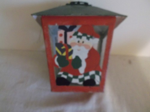 Candle holder tin lantern - candle,