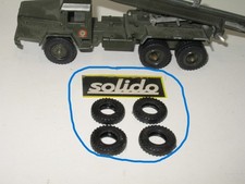 S50, SOLIDO 4 X pneus crampons creux (canon, sahara, militaire...) 25 / 13