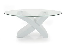 Table Basse Ovale En Verre