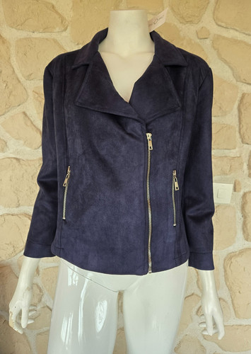 Blouson style perfecto - , bleu