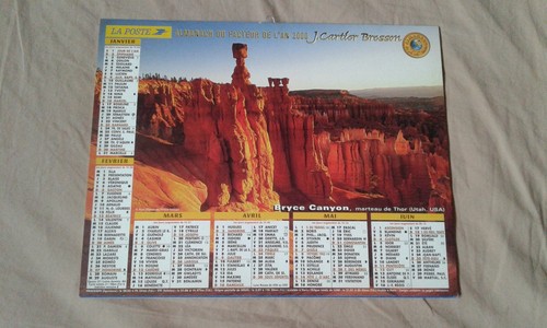 Calendrier almanach facteur - calendrier, du