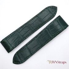 Bracelet alligator mat vert - en,