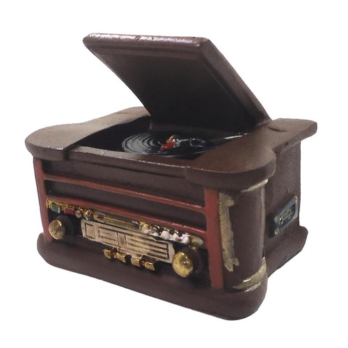 Dollhouse miniature gramophone - miniature,
