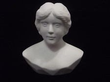 Flacon à parfum en biscuit ,porcelaine Limoges formant un buste de femme