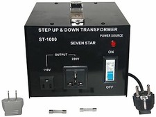 TRANSFORMATEUR DE CORRIENTE 1000W CONVERTIDOR DE VOLTAJE 220V A 110 O 110V A ...