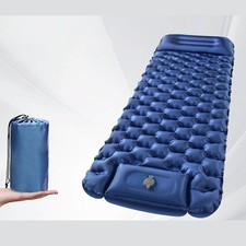Matelas pneumatique portable léger avec oreiller parfait pour les escapades de