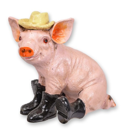 Une figurine fonte - une,