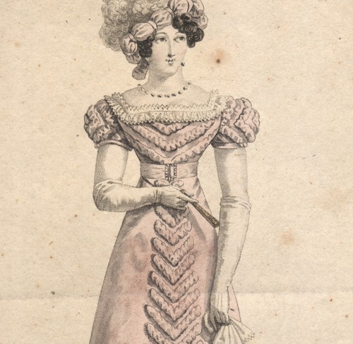 1821 gravure aquarellée - 1821,