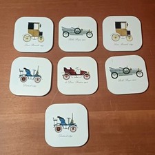 7 Sous Bock Vielles Voitures, En Métal Et Carton,MF MASSON ÉDITEUR PARIS