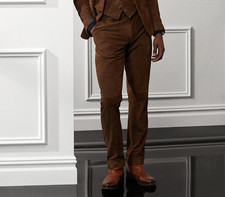 Pantalon décontracté en daim