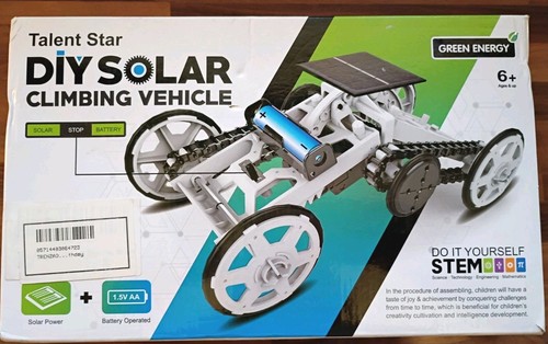 Solar power car assembly kit - car,