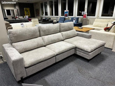 ALLEGRA angle droite 3 assises coulissantes ( dont méridienne avec coffre )