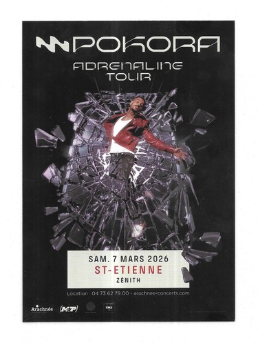 Flyer pokora en concert - flyer,