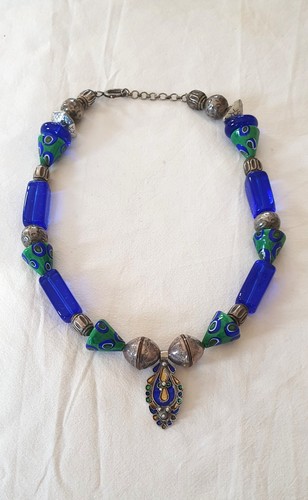 Collier berbere perles - ,