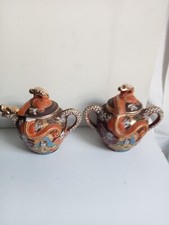 sucrier et pot de lait en porcelaine fine du japon hauteur 14 cm largeur 16 cm