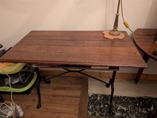 table de bistrot pied fonte