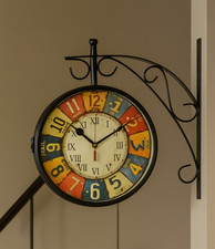 Horloge murale 8" double face