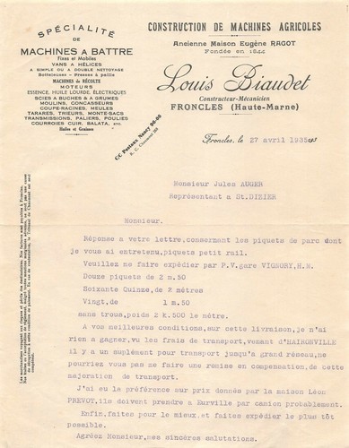 Ancienne lettre construction - ancienne,
