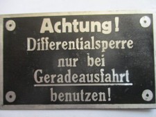 Plaque Bouclier Hanomag