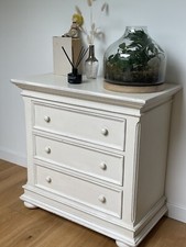 Commode de Chambre D’enfant Bois Massif Blanche 