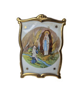 Cadre Religieux en Porcelaine