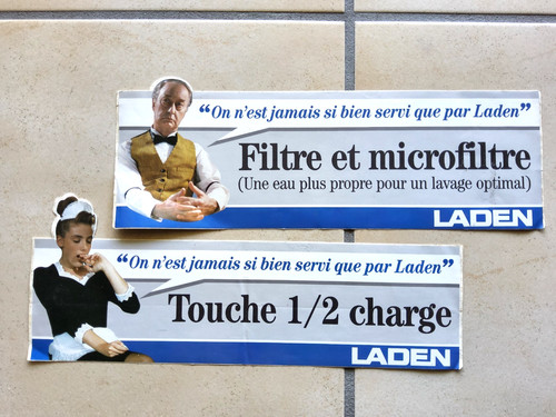 Lave linge laden autocollant - laden,
