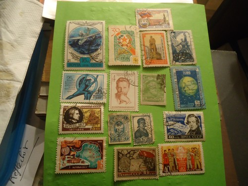 Lot timbres russie - 16,