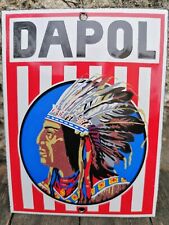 Plaque émaillée Garage DAPOL enamel sign no Esso Shell Bp Mobiloil Azur