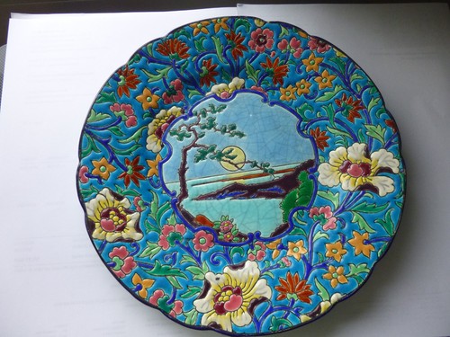 Assiette émaux longwy - assiette,