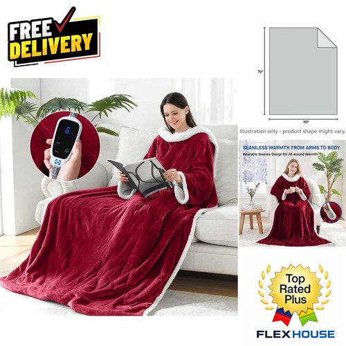 Wearable electric blanket with - wearable,