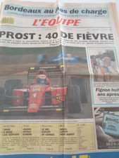 💥Journal L'équipe 26/03/1990 « Prost signe sa 40ᵉ victoire. » Formule 1