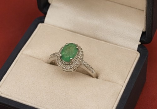 Bague émeraude naturelle - Émeraude, du