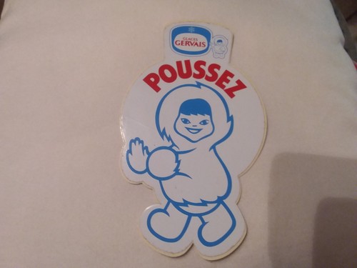 Ancien autocollant glaces