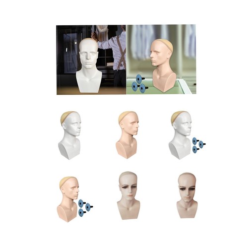 Tête mannequin homme - mannequin, avec