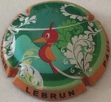 Capsule de champagne LEBRUN Paul (83c. contour orange mat)