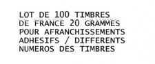 LOT 100 TIMBRES ADHESIFS