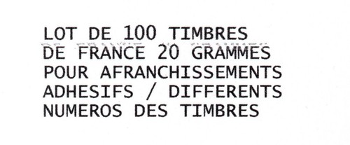 Lot 100 timbres - lot,