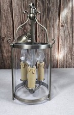 Suspension Lanterne en métal et verre, style bougie.