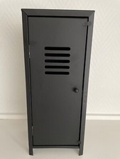 Casier décoratif imitation casier industriel noir