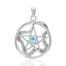 Pendentif Serpent Pentacle En