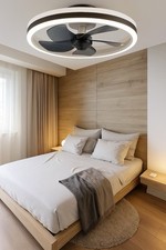 Ventilateur Plafonnier Silencieux LED Moderne + Télécommande | 85-265V