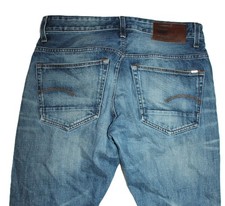 Jean homme G-Star 3301 Tapered RL Selvedge W32 L32 bleu denim brut premium