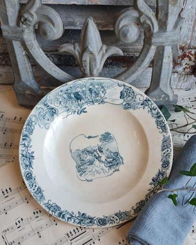 Ancienne assiette creuse - assiette,