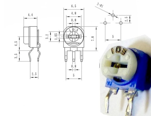 Trimmer 103 10k ohms - 103, 10k-ohms