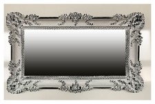 Miroir Mural Blanc Noir 96x57