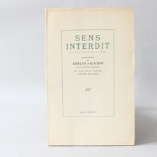 Armand Salacrou. Sens Interdit ou les Âges de la vie - 1952 [EO, ex. sur alfa]