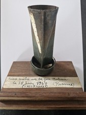 Souvenir De Bombardement Aileron De Queue De Bombe Incendiere Allemande 18/06/40