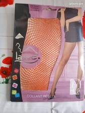 Collant résille LAUVE taille 3 SUPER LARGE couleur rouille neuf