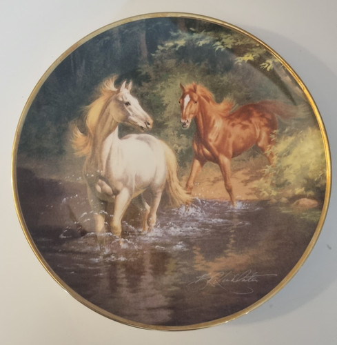 Assiette collection chevaux - assiette,